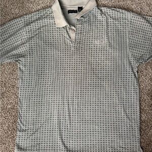 Studio Light Gray Patterned Polo Shirt for Men